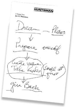 Note from Jon M. Huntsman