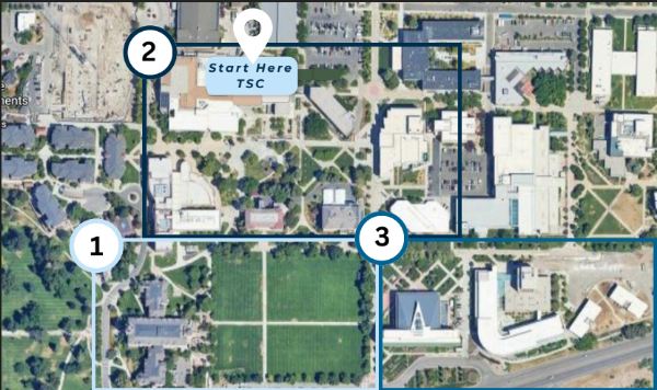 Map of scavenger hunt