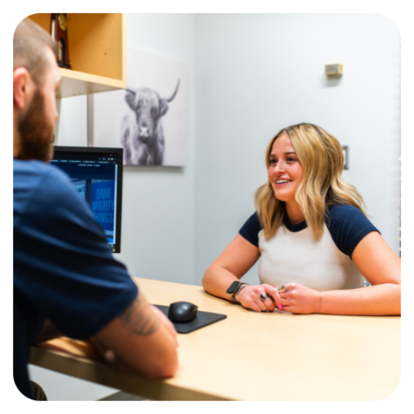 Student with advisor