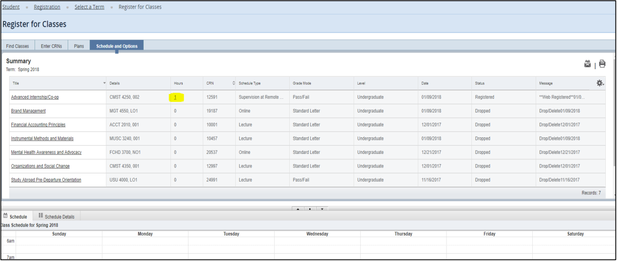 Where to edit hours screeshot